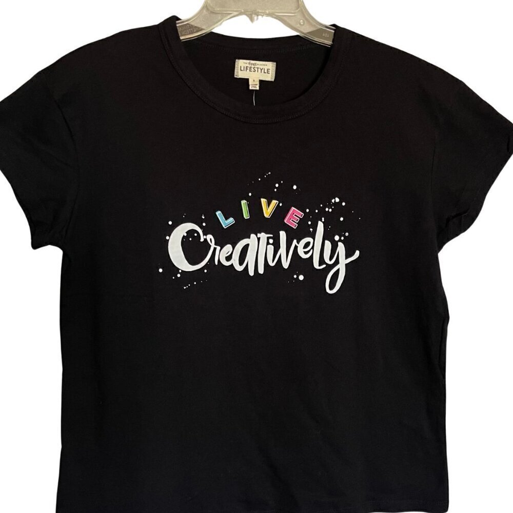 Happy Planner Lifestyle Live Creatively Graphic Tee-Shirt Size S